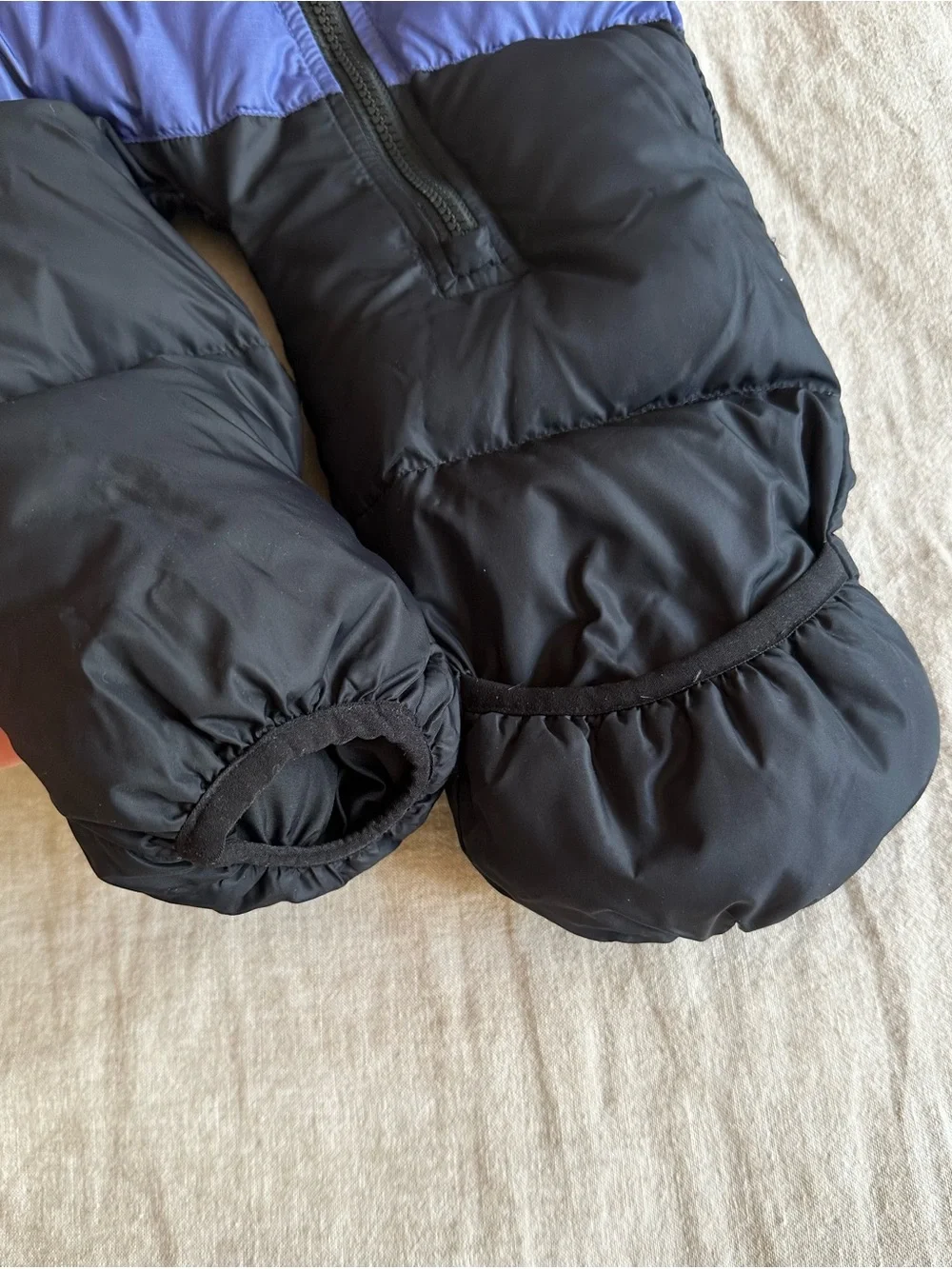 The North Face Baby Nuptse One-Piece Bunting Suit 12-18 M Cave Blue